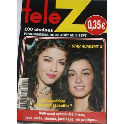 Tele Z  N° 1094 : Star Ac 3,Nolwenn,Jenifer,Summer Phoenix,Marina Hands,Kiefer Sutherland