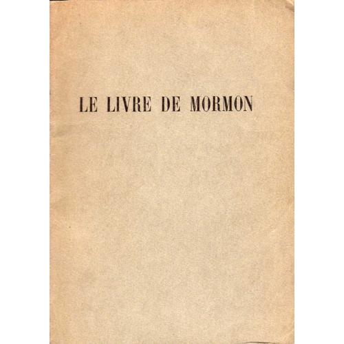 livre de mormon