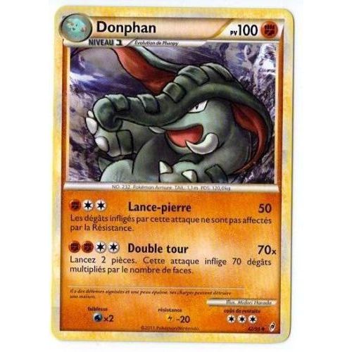 Donphan (42/95) - Pokemon Hs Appel Des Légendes