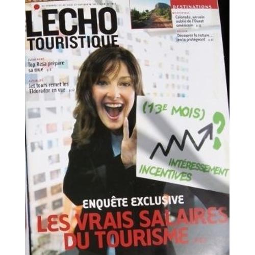 L'echo Touristique  N° 2825 : Enquête Exclusive : Les Vrais Salaires Du Tourisme