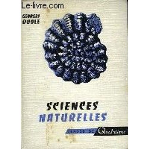 Sciences Naturelles. Classe De 4ème
