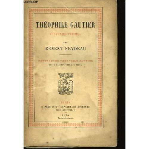 Théophile Gautier, Souvenirs Intimes