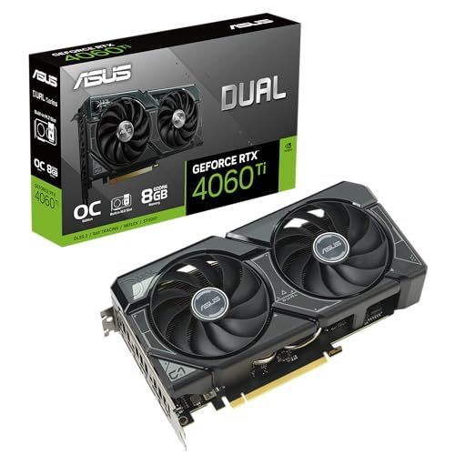 ASUS Dual GeForce RTX 4060 Ti 8GB - OC Edition - carte graphique - GeForce RTX 4060 Ti - 8 Go GDDR6 - PCIe 4.0 - 3 x DisplayPort, HDMI