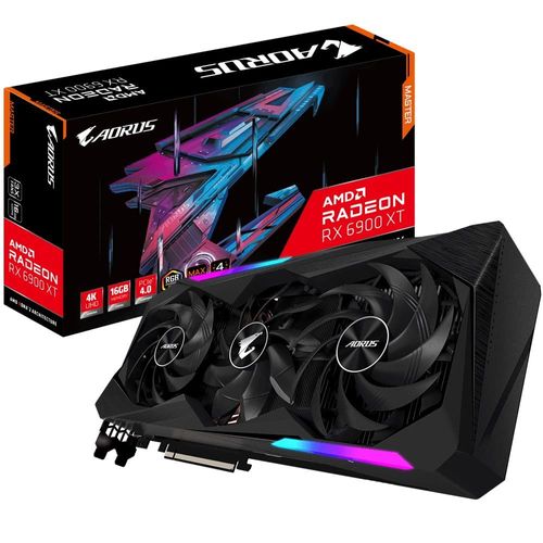 Gigabyte AORUS Radeon RX 6900 XT MASTER 16G (rev. 2.0) - Carte graphique - Radeon RX 6900 XT - 16 Go GDDR6 - PCIe 4.0 x16 - 2 x HDMI, 2 x DisplayPort