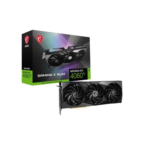 MSI RTX 4060 Ti GAMING X SLIM 8G, GeForce RTX 4060 Ti, 8.0GB GDDR6, PCI-Express