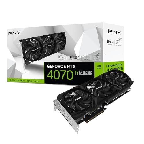 PNY GeForce RTX 4070 Ti SUPER 16GB - VERTO Overclocked Edition - carte graphique - GeForce RTX 4070 Ti Super - 16 Go GDDR6X - PCIe 4.0 x16 - HDMI, 3 x DisplayPort