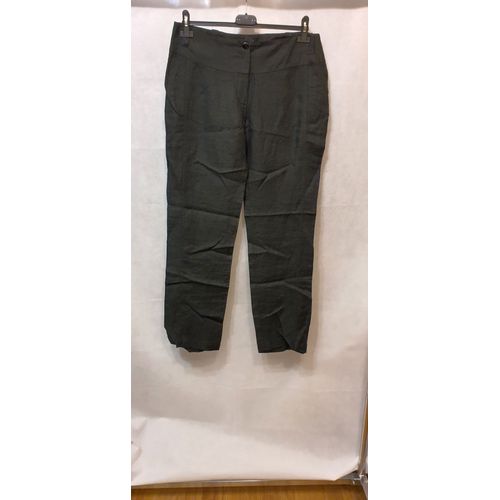Pantalon En Lin Noir Femme Lauren Vidal Taille L