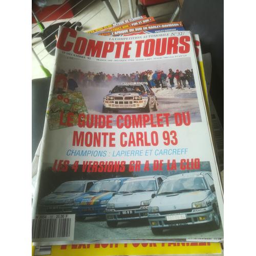 Compte Tours 32 De 1992 Var,Carcreff,Vaucluse,Renault Clio