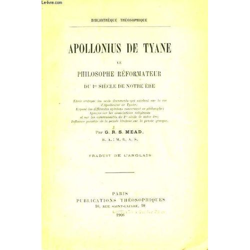 Apollonius De Tyane, Le Philosophe Réformateur Du Ier Siècle De Notre Ère