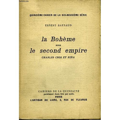 La Bohème Sous Le Second Empire