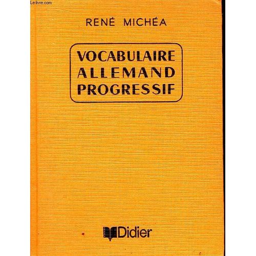 Vocabulaire Allemand Progressif