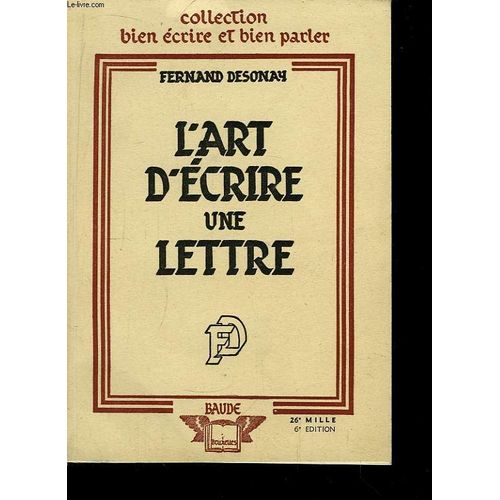 L'art D'ecrire Une Lettre