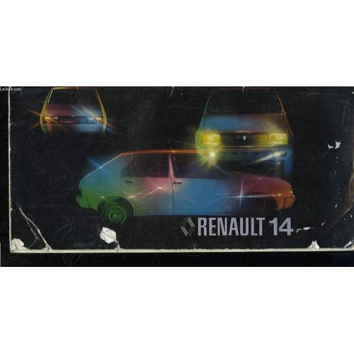 Notice De Conduite Et D'entretien De La Renault 14 Et 14 Tl, Type R1210