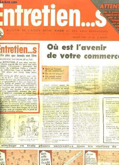 Entretien ...S N°25 - 8 Année : Où Est L'avenir De Votre Commerce ? - Surface Polie