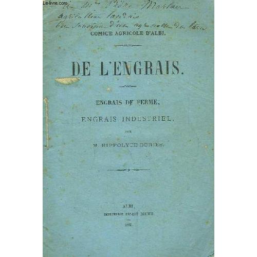 De L'engrais. Engrais De Ferme, Engrais Industriel