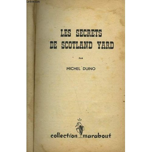 Les Secrets De Scotland Yard