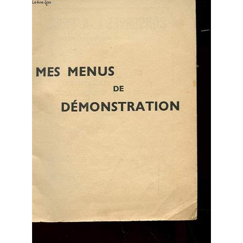 Mes Menus De Demonstration