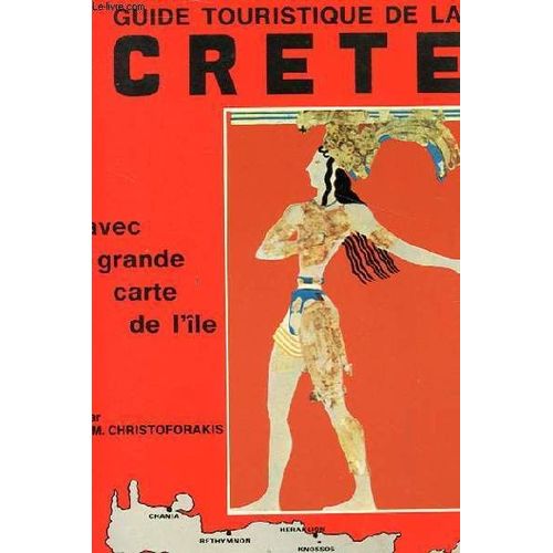 Guide Touristique De La Crete Avec Grande Carte De L'ile.