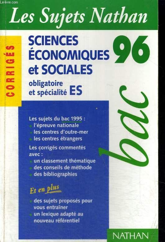 Sciences Economiques Sociales