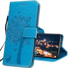 Coque Pour Realme 7 Pro Rabat Etui,Realme 7 Pro Protection Housse En Cuir Pu,Coques Portefeuille Pour Realme 7 Pro Smartphone. Kt1 Wish Tree Blue
