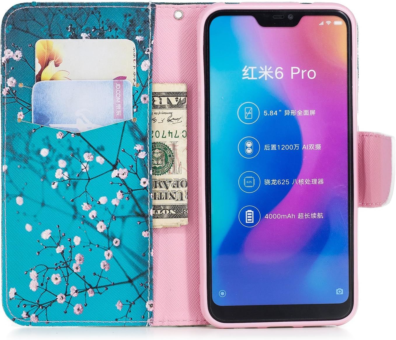 Coque Realme C21 Housse,Bookstyle Etui Motif Colore Imprime ... - 2