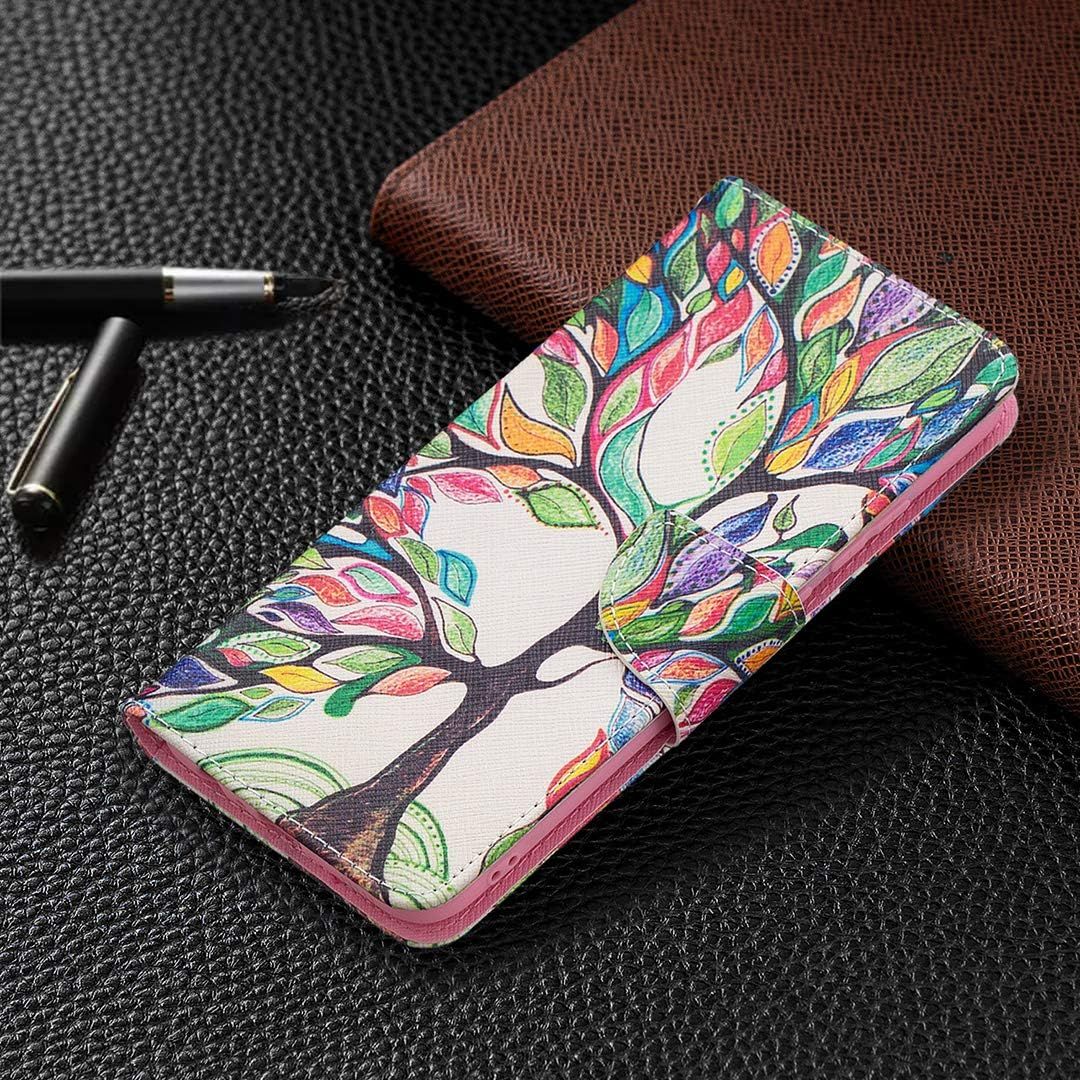 Coque Realme C21 Housse,Bookstyle Etui Motif Colore Imprime ... - 2