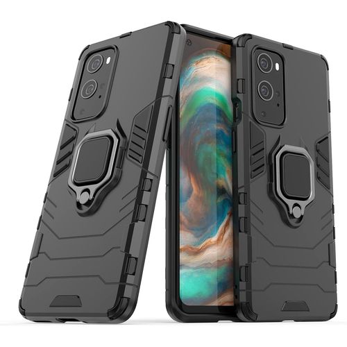 Coque Pour Oneplus 8t,Double Couche Renforcee Defense Antichoc Armure Housse Etui Avec 360 Rotation Bague Support Pour Oneplus 8t. Hb Black