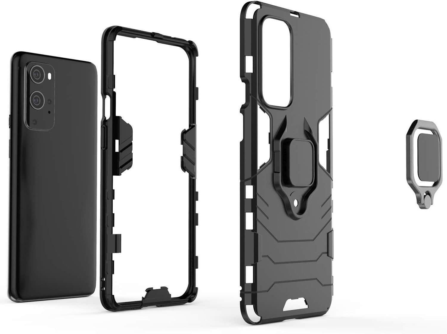Coque Pour Oneplus 9 Pro 5g,Double Couche Renforcee Defense ... - 3
