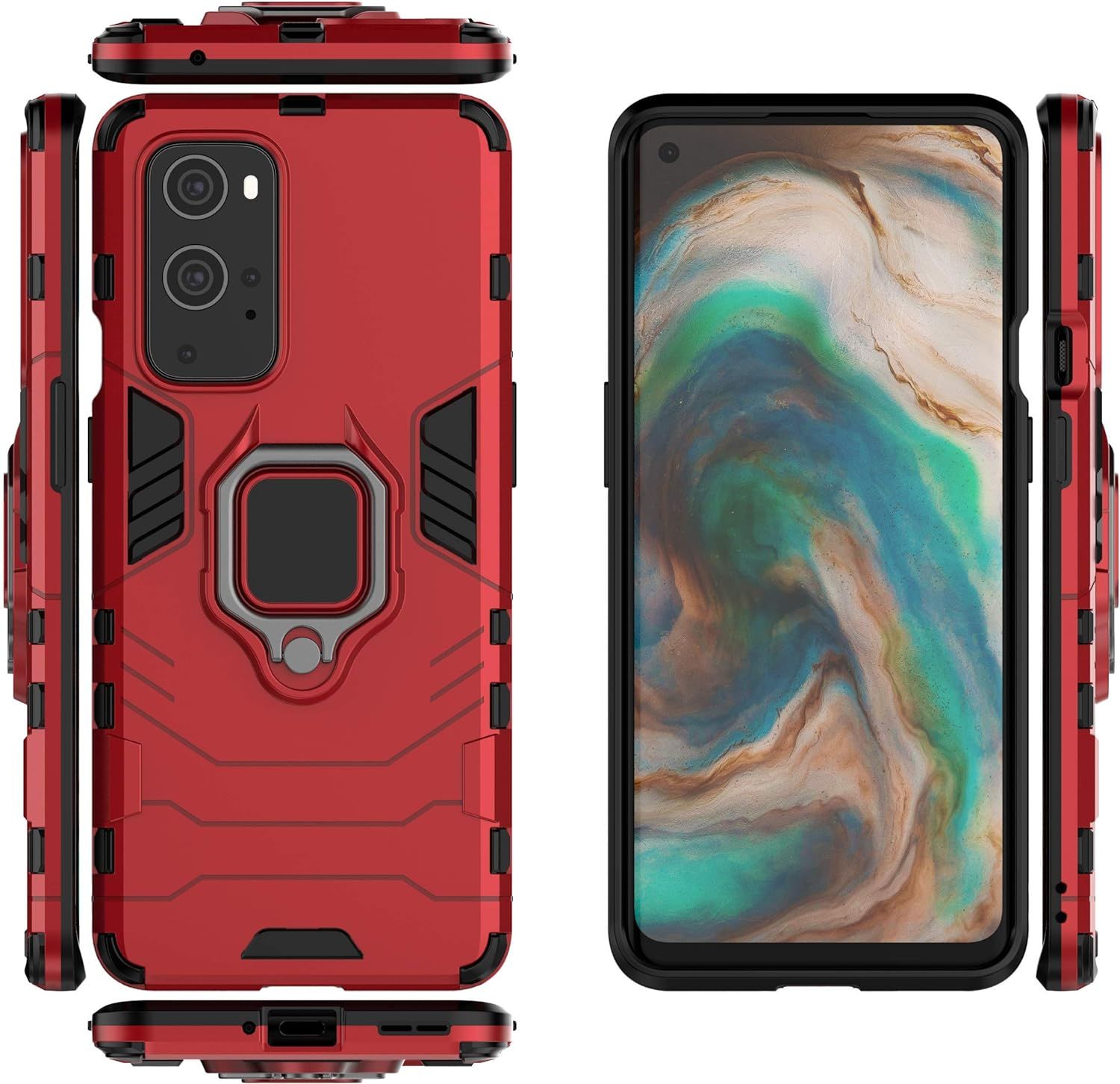 Coque Pour Oneplus 9 Pro 5g,Double Couche Renforcee Defense ... - 4