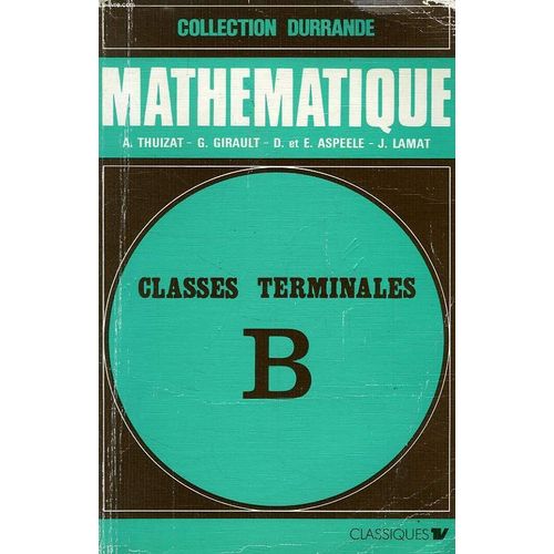 Mathematique, Terminales B