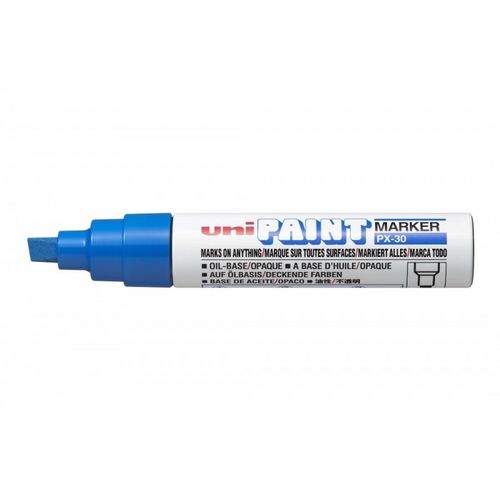 Uni-Ball Paint Marqueur Paint Pointe Large Biseautée Bleu Foncé