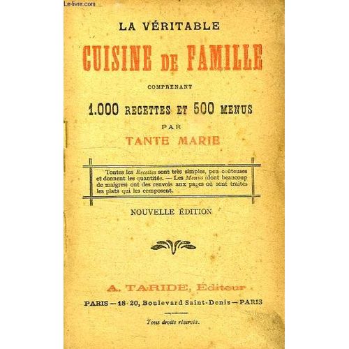 La Veritable Cuisine De Famille