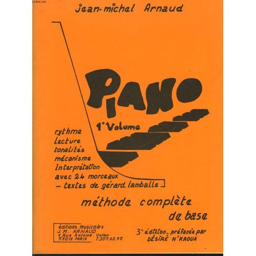 Piano - 1° Volume - Methode Complete De Base