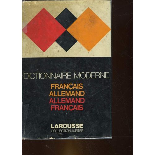 Dictionnaire Moderne Francais Allemand
