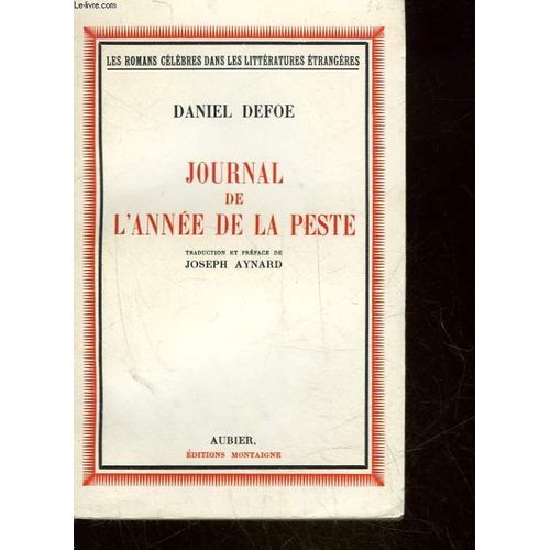 Journal De L'annee De La Peste