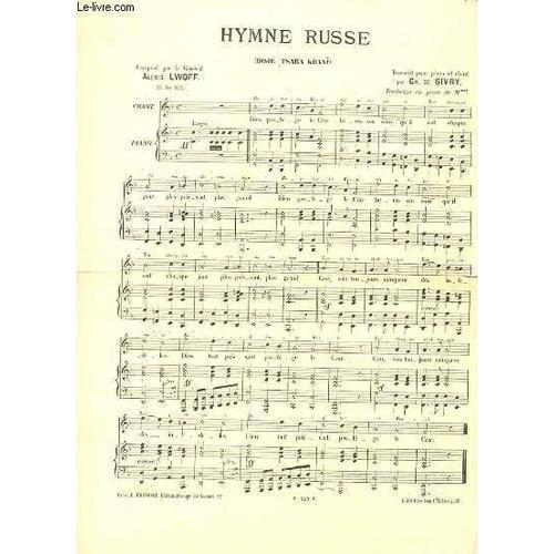 Hymne Russe - Partition Pour Piano Et Chant