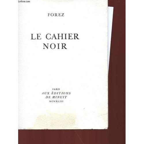Livre Le Cahier Noir (François Mauriac) 