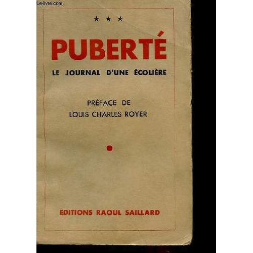 Puberte - Journal D'une Ecoliere