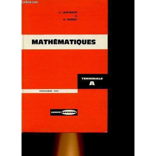 Mathematiques Classe Terminale A