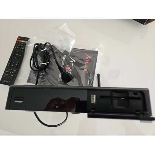 Récepteur Satellite Atlas HD-200S HD Avec Télécommande - TNT SAT (occasion)