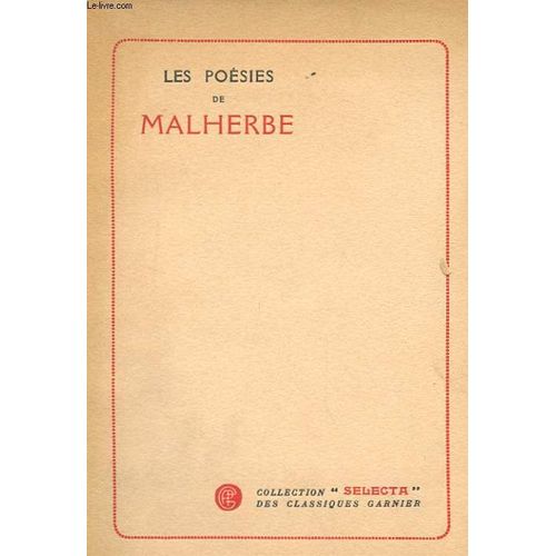 Les Poesies De Malherbe