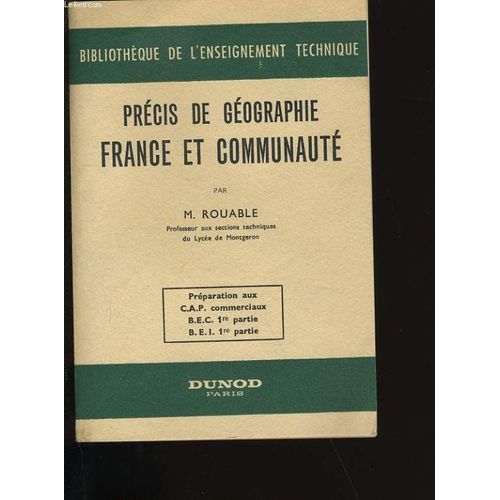 Precis De Geographie France Et Communaute