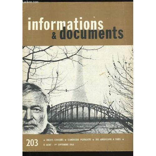 Informations Et Documents N° 203