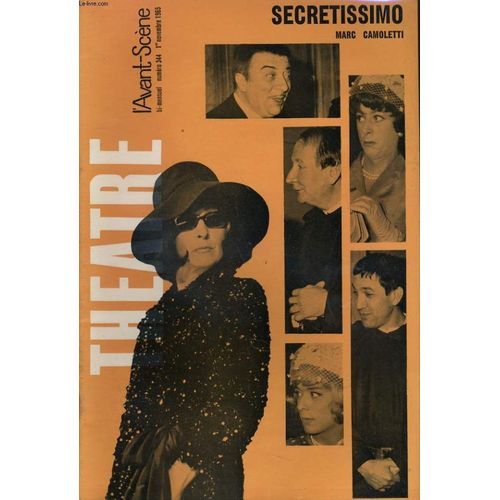L'avant-Scene - Theatre N° 344 - Sceretissimo, Marc Camoletti