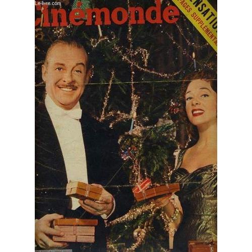 Cinemonde - 23e Annee - N° 1115 - Micheline Presle Et Fernand Gravey Héros De Treize A Table Vous Présentent Leurs Meilleurs Voeux De Noël