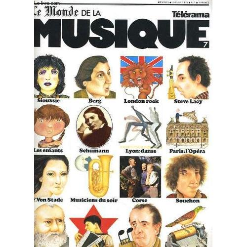 Telerama Le Monde De La Musique N° 7steve Lacy, Souchon, Corse, Nno Rota, Gounod, Schumann