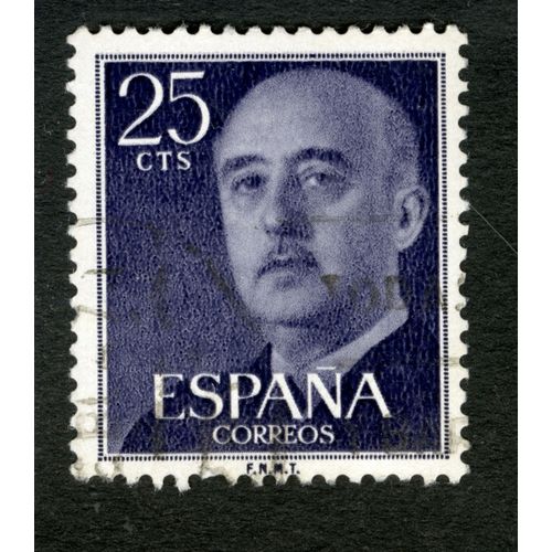 Timbre Oblitéré Espana, Correos, 25 Cts