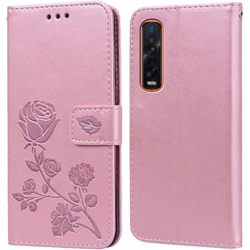 Coque Pour Oppo Find X2 Pro Housse,Fonction De Support,Fente Pour Carte,Silicone Tpu,Flip Etui Case Pour Oppo Find X2 Pro(6.7"")