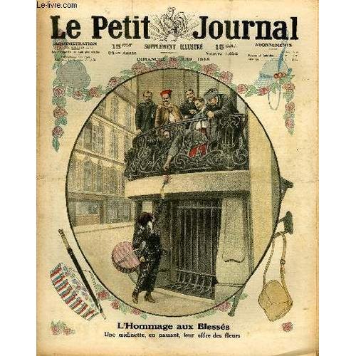 Le Petit Journal - Supplément Illustré Numéro 1434 - L'hommage Aux Blesses: Une Midinette, En Passant, Leur Offre Des Fleurs