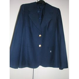 tailleur bleu femme